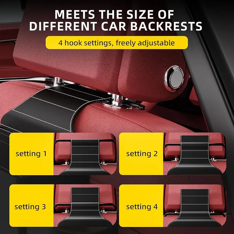 RYCELYSIAN Back Seat Car Organizer – Integrated bag hanging hook
