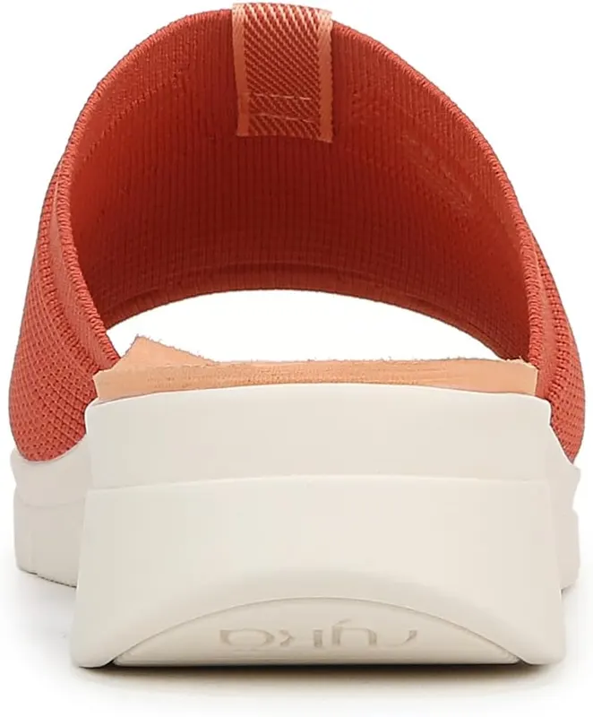 Ryka Womens Epic slide Sandals ORANGE PAPRIKA – Outsole
