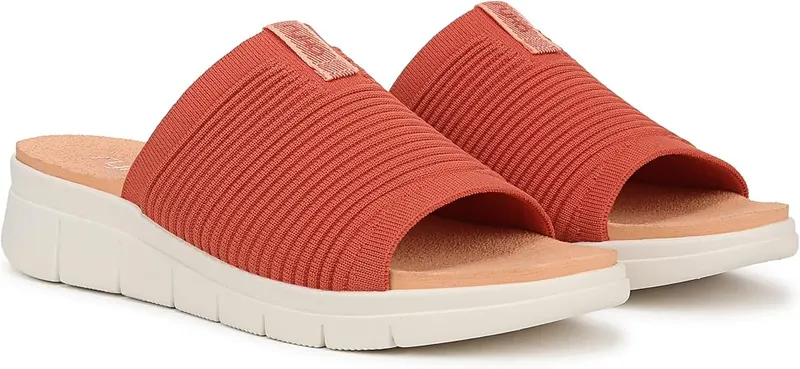 Ryka Womens Epic slide Sandals ORANGE PAPRIKA – product photo 8 of 9