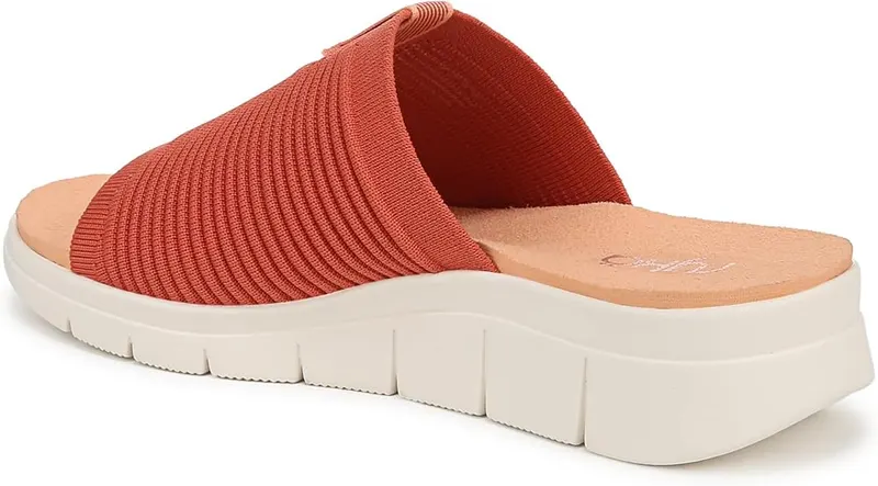 Ryka Womens Epic slide Sandals ORANGE PAPRIKA – product photo 9 of 9