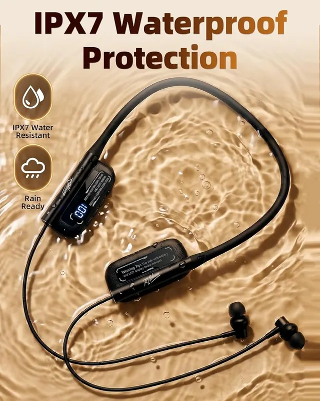 Rythboom Neckband Bluetooth Headphones – Convenient magnetic earbuds