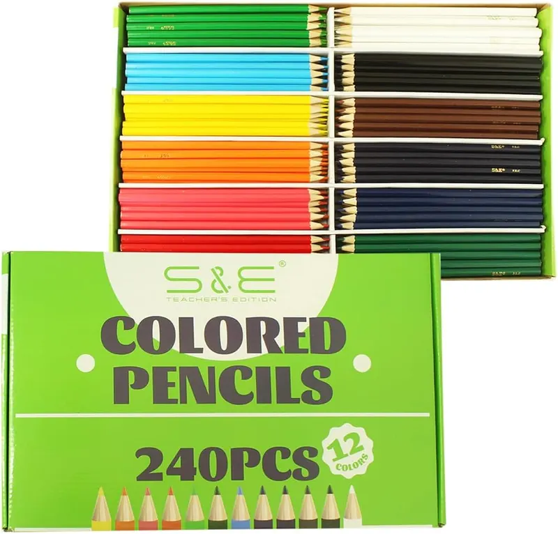 S & E TEACHER’S EDITION 240Pcs Colored Pencils