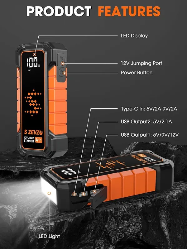 S ZEVZO A11 Jump Starter – product photo 8 of 8