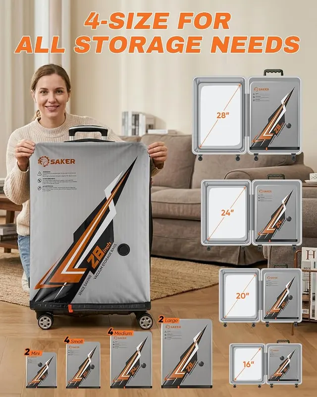 Saker Vacuum Storage Bags – product photo 7 of 9
