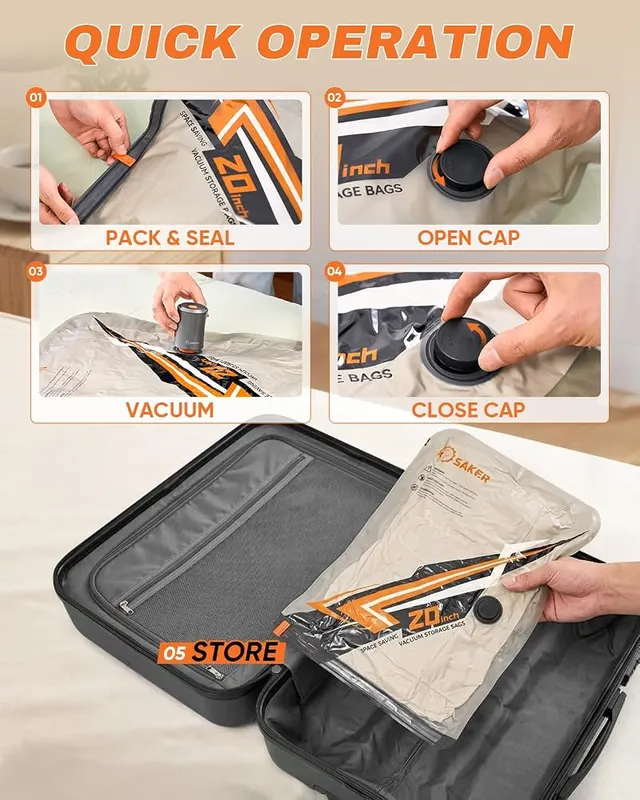Saker Vacuum Storage Bags – product photo 8 of 9