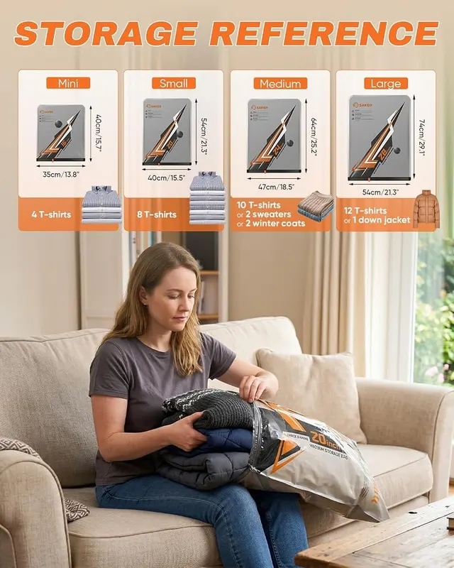 Saker Vacuum Storage Bags – product photo 9 of 9