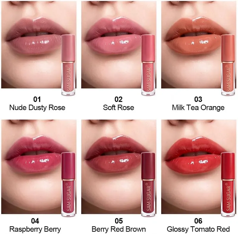 sam sugar 30 Pcs Lip Gloss Set – Six different color shades