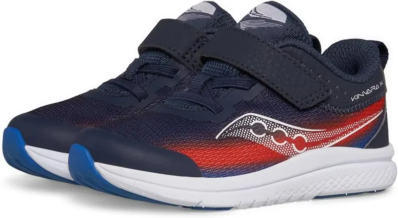 Saucony Kinvara 14 Alternative Closure Jr Navy/Red – Lightweight PWRRUN cushioning