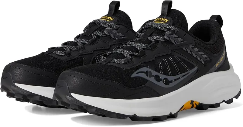 Saucony Men’s Excursion Tr17 Sneaker Black/Fog 7 Wide in Black/Fog