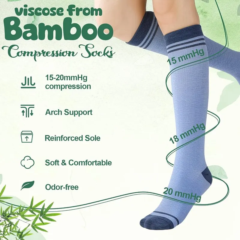 scenicamp 3 Pairs Bamboo Compression Socks – product photo 5 of 8
