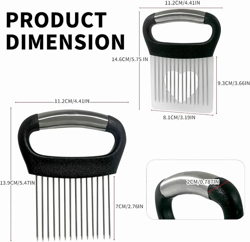 SCGFPOE 2-PCS Onion Holder – Stop Slipping, Save Your Fingers