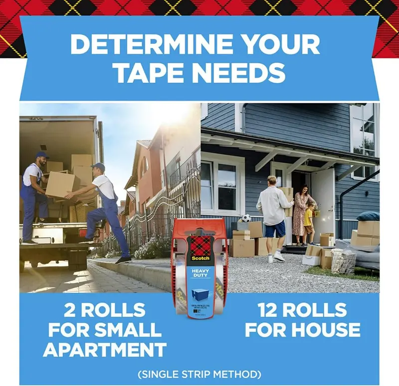 Scotch Heavy Duty Packing Tape Transparent – Just One Strip Needed