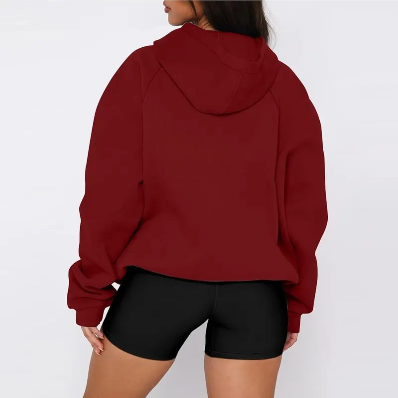 SdGgsgv Womens Oversized Hoodies Basic Fleece Cute – Adjustable Drawstring Hood