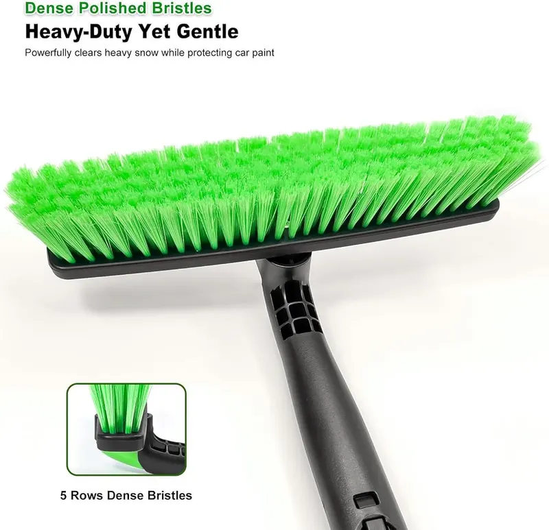 SEAAES 45 Inch Long Extendable Snow Brush – Wide thirteen inch brush head