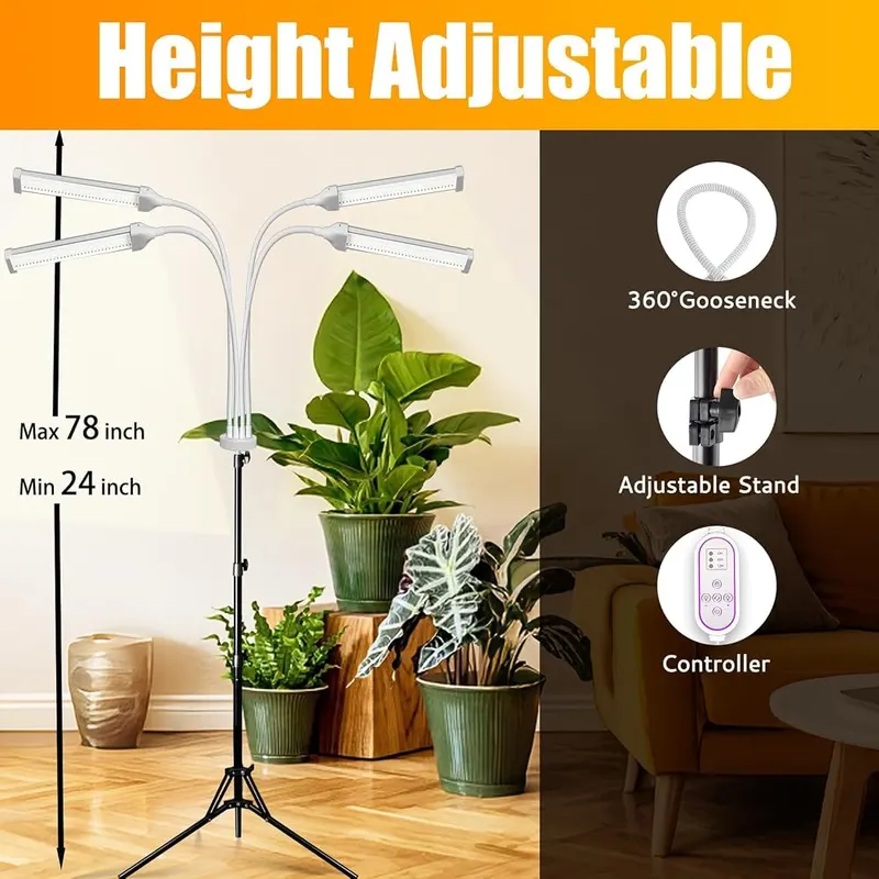 Secefeao LED Grow Lights – Full Spectrum Grow Light—Ideal for Medium to Large Plants