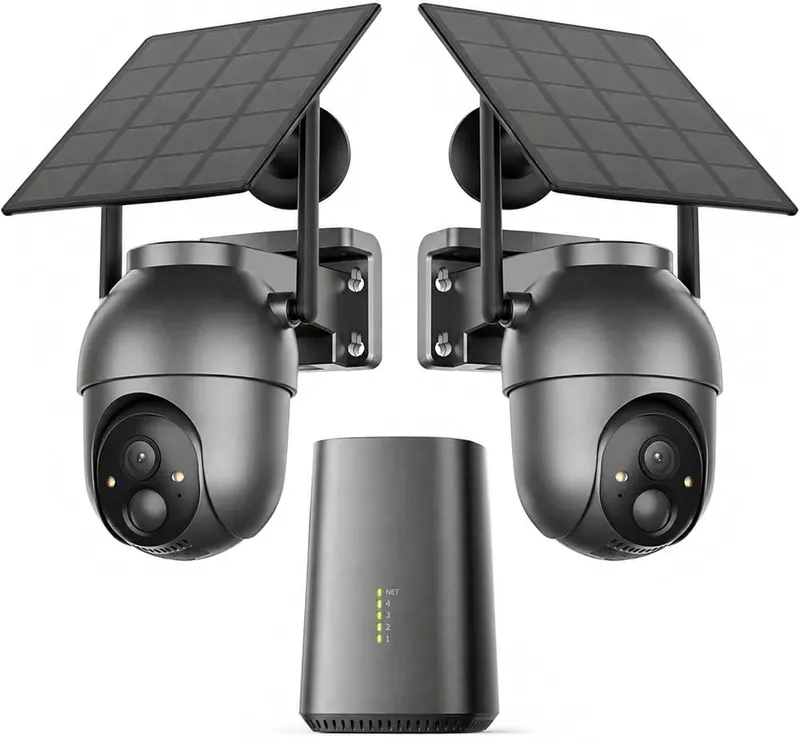 SEHMUA Home Security Cameras Wireless Outdoor in Gray
