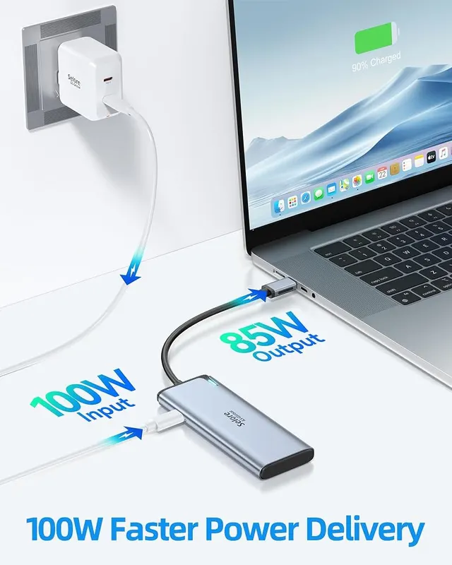 Selore&S-Global USB-C Splitter – Power delivery pass-through