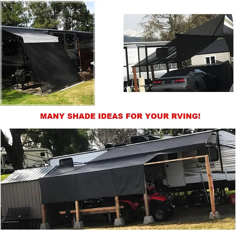 Shadeidea RV Awning Sun Shade Screen 9’x9’5” – Quite Easy and Fast Instal