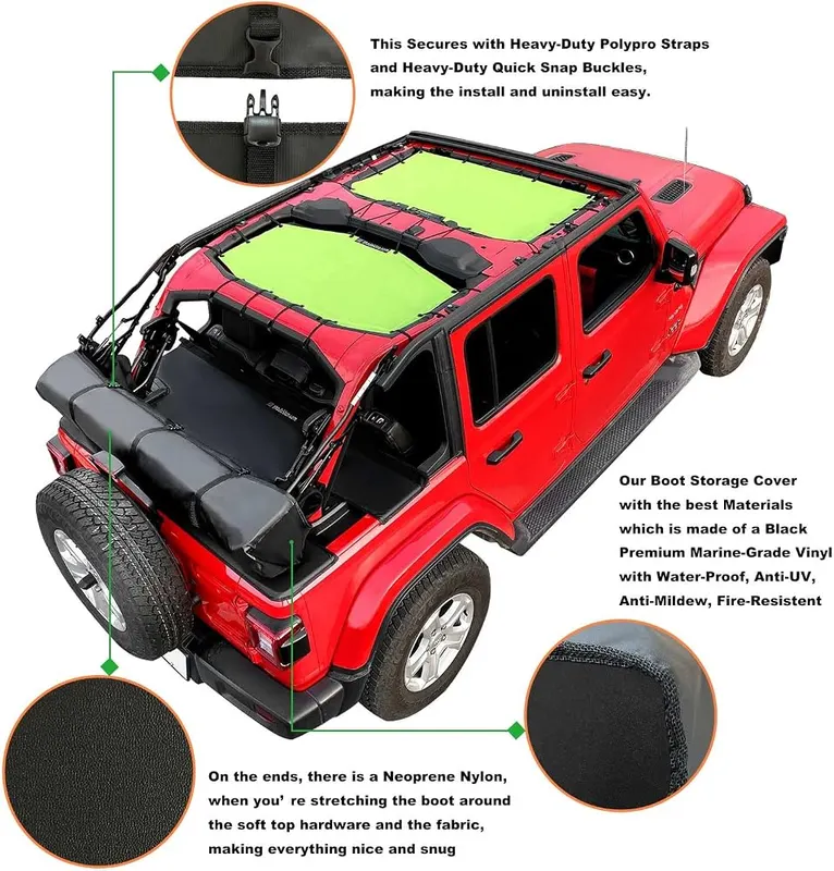 Shadeidea Soft Top Boot 4-Door – American Quality