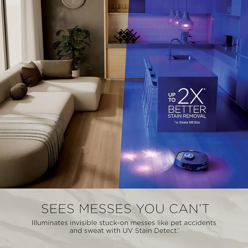 Shark UV Reveal PowerDetect Robot Vacuum – Powerful Vacuuming + Advanced Edge Detection
