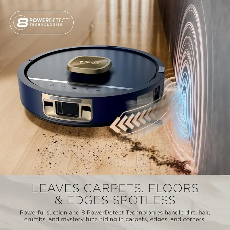 Shark UV Reveal PowerDetect Robot Vacuum – Heated Mop-Cleaning Nevertouch Pro Base