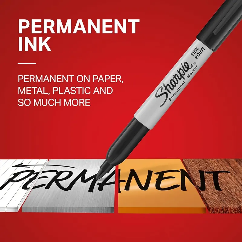 Sharpie Permanent Markers 5 Count (Pack of 1) – Intensely brilliant colors create eye-popping, vibrant impressions