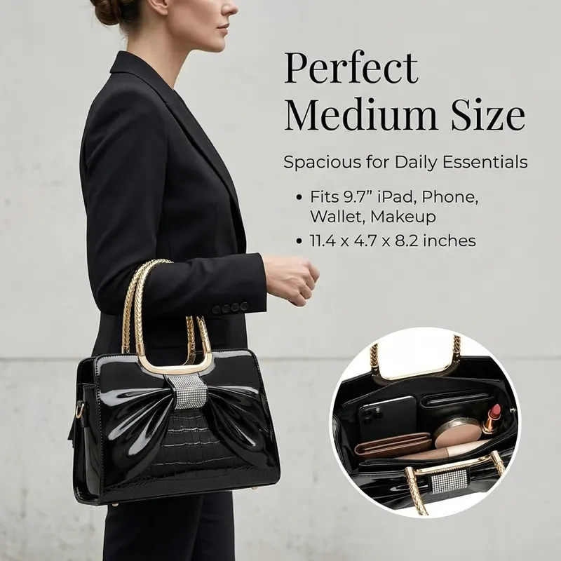SHENGLAICAI Shoulder Bags Y2K – Secure top zipper closure