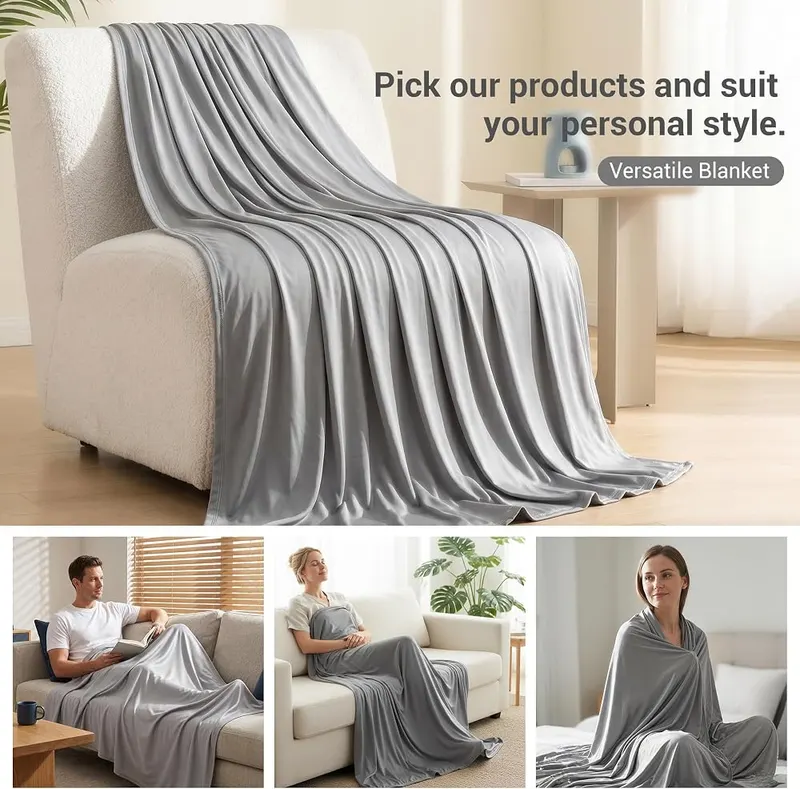 SheRest Silky Satin Cooling Blanket – Instant refreshing cool sensation