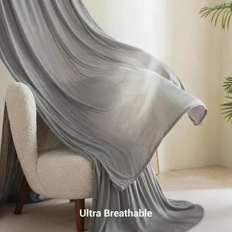 SheRest Silky Satin Cooling Blanket – Promotes natural heat dissipation