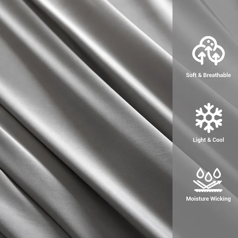 SheRest Silky Satin Cooling Blanket – Portable for trips and travel