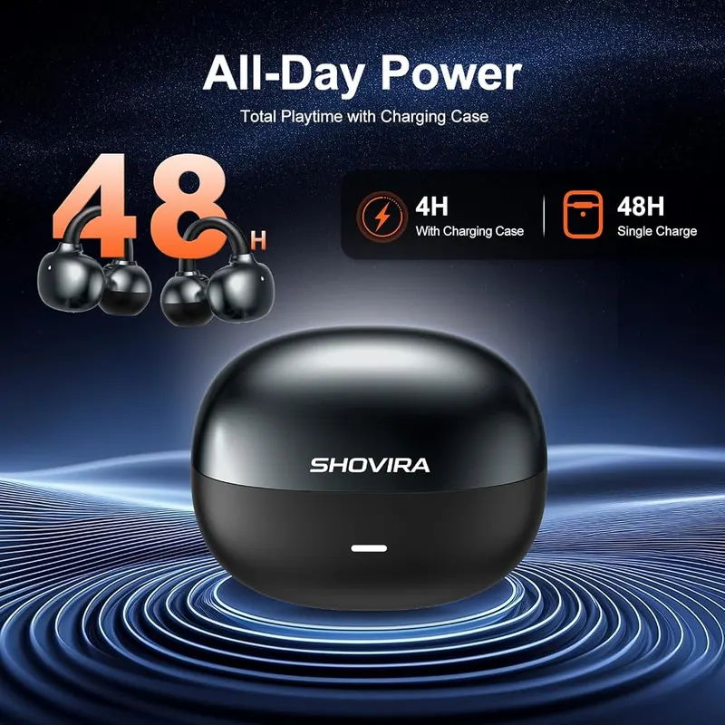 Shovira Open-Ear Earbuds – Durable and flexible construction