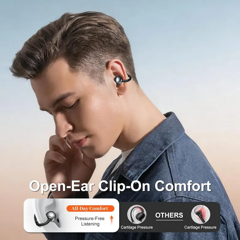 Shovira Open-Ear Earbuds – 360 degree surround sound audio