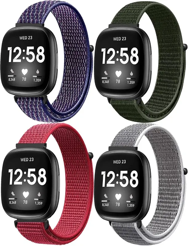 ShuYo Sport Loop Nylon Band Compatible in Fixed Blue/Army Green/China Nice/Sea Shell Color