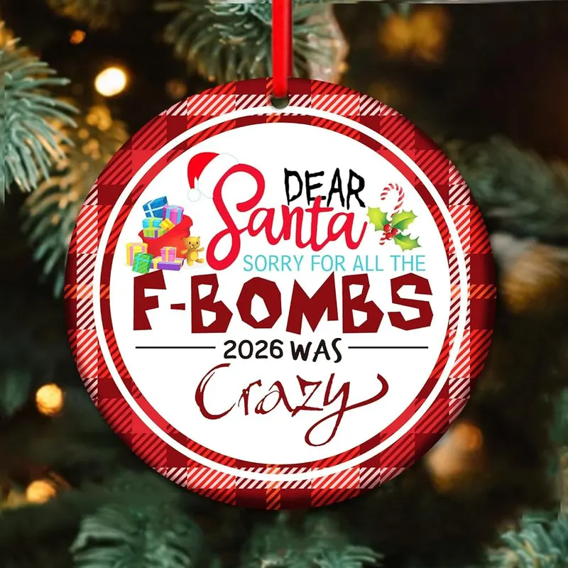 SICOHOME Funny Christmas Ornament 2026 – 3 inch acrylic design