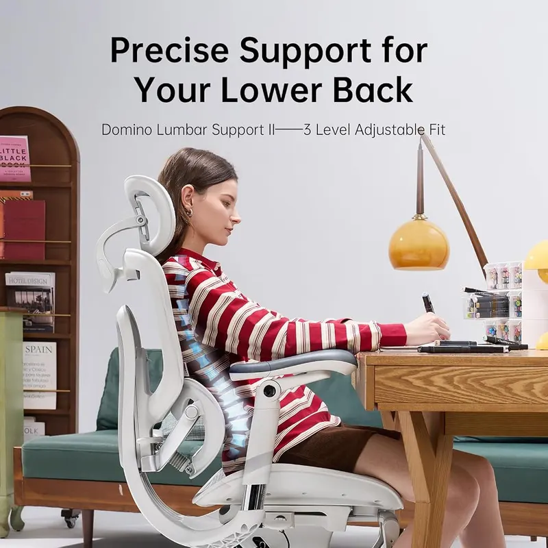 SIHOO Doro C300 Pro V2 Ergonomic Office 8D White – Updated V2 model