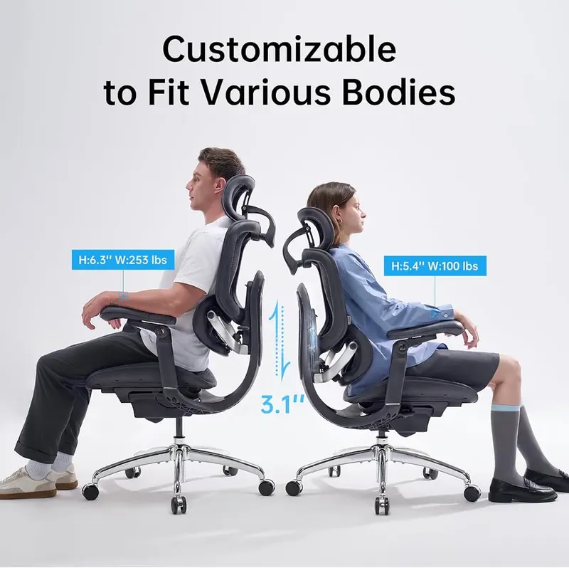 SIHOO Doro C300 Pro V2 Ergonomic Office 8D – Breathable high-back mesh