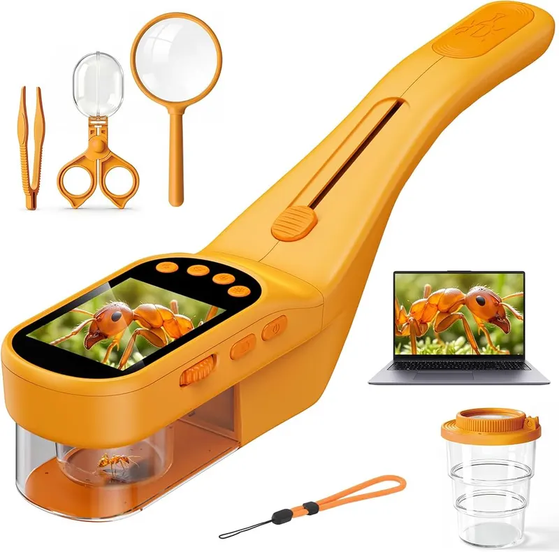 SIIOOE Bug Catcher Microscope in 1-Orange