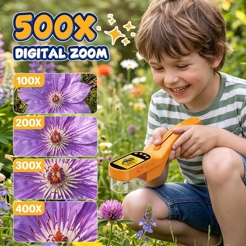 SIIOOE Bug Catcher Microscope – Built in LED illumination lights