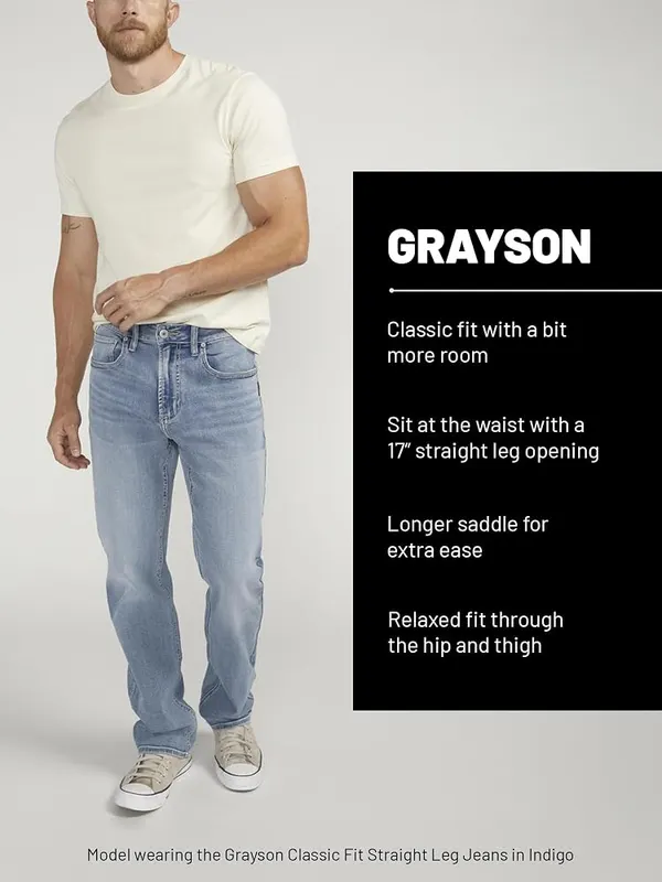 Silver Jeans Co. Men’s Grayson Classic Fit Straight – product photo 4 of 7