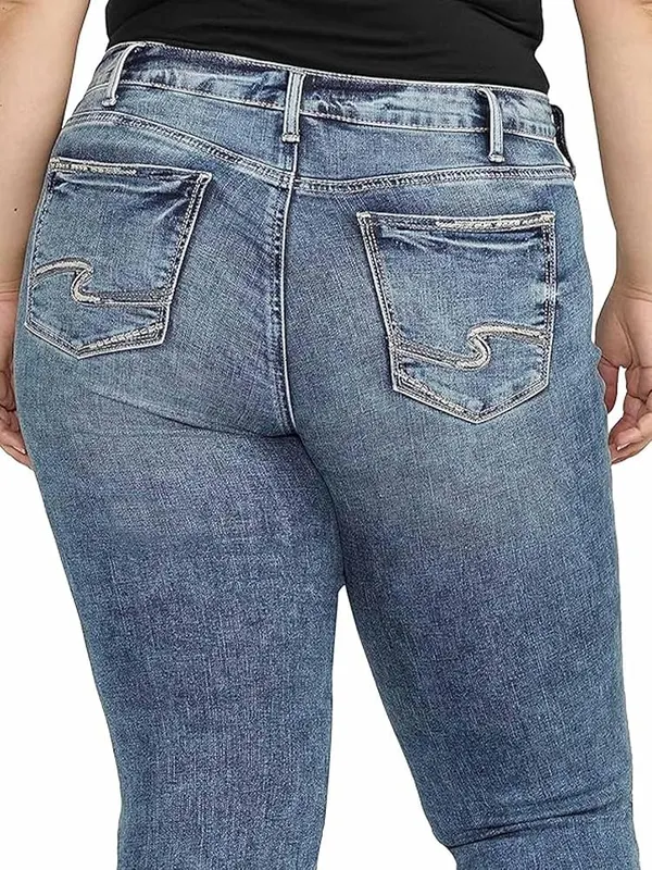 Silver Jeans Co. Plus Size Suki Mid Rise – No-Fuss Fit