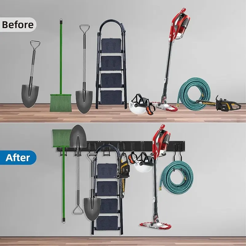 Sinoer 96 Inch Wall Mount Tool Organizer – Versatile Hooks for All Your Garage & Outdoor Gear