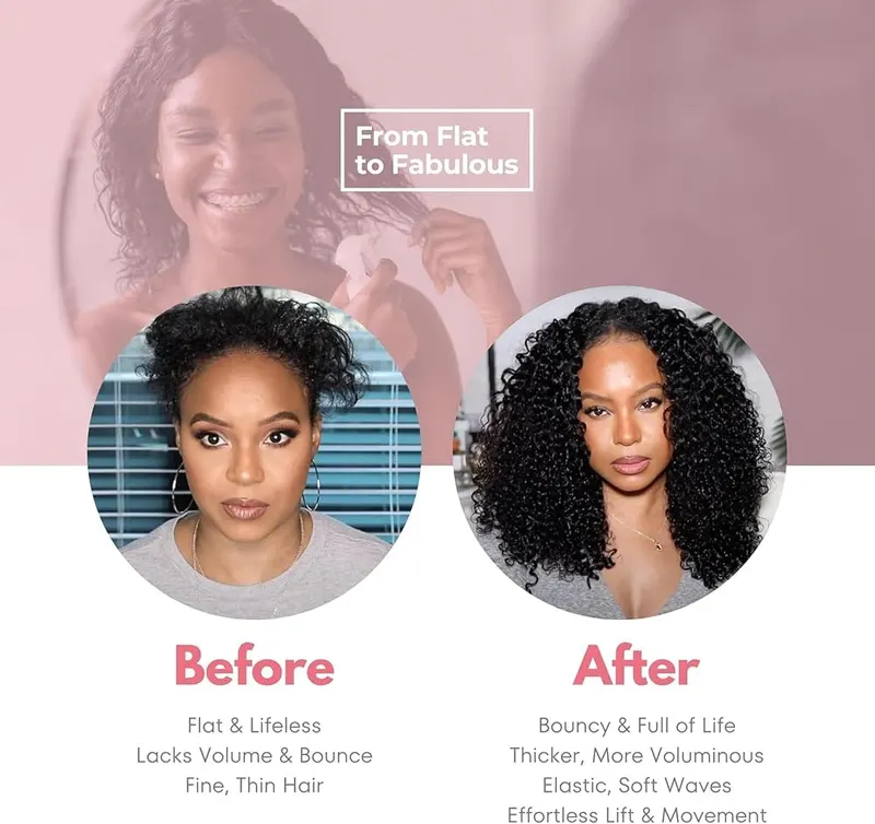 SIYUSI Kinky Curly Clip In Extensions – Effortless Application
