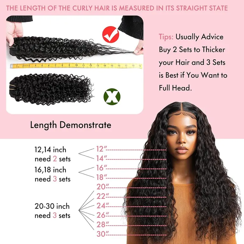 SIYUSI Kinky Curly Clip In Extensions – Customizable Volume
