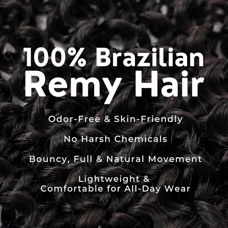 SIYUSI Kinky Curly Clip In Extensions – product photo 7 of 9