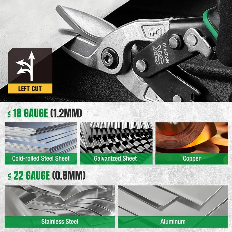 SK 10-Inch Tin Snips Heavy Duty – product photo 7 of 8