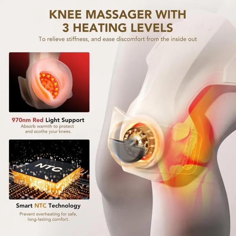 SKG WS500 Knee Massager – Five massage modes with kneading nodes