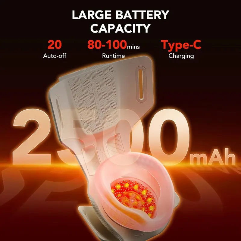 SKG WS500 Knee Massager – Cordless with 2500mAh battery