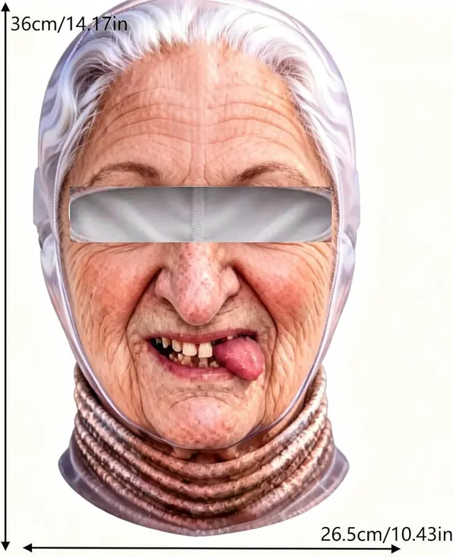 Ski Mask Balaclava – Funny face cover with realistic expressions
