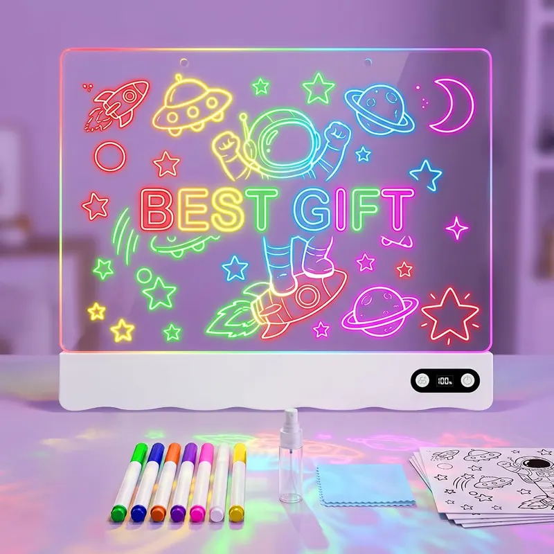 Skoiuc Rechargeable Light Up Drawing Toy in White