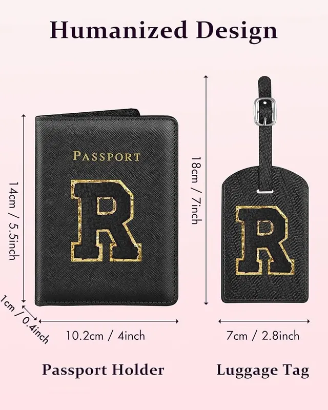 Slohif Passport Holder Initial Lugguage Tag Set – product photo 2 of 6